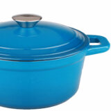 BergHOFF's Neo Cast Iron round stockpot blue