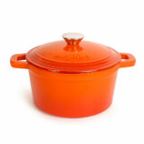 BergHOFF's Neo Cast Iron round stockpot orange