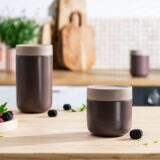 Nommie 0.35L stainless steel food jar with lid