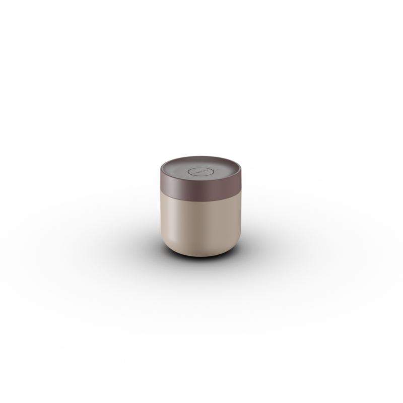 BergHOFF Nommie 0.35L insulated food jar in Sand & Aubergine