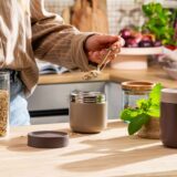 Sand & Aubergine leakproof insulated lunch jar