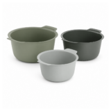 BergHOFF 3-piece mixing bowl and colander set