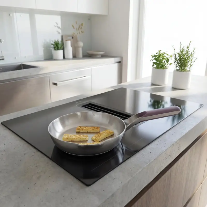 20cm induction frying pan Aubergine
