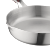 Elements stainless steel pan cooking surface