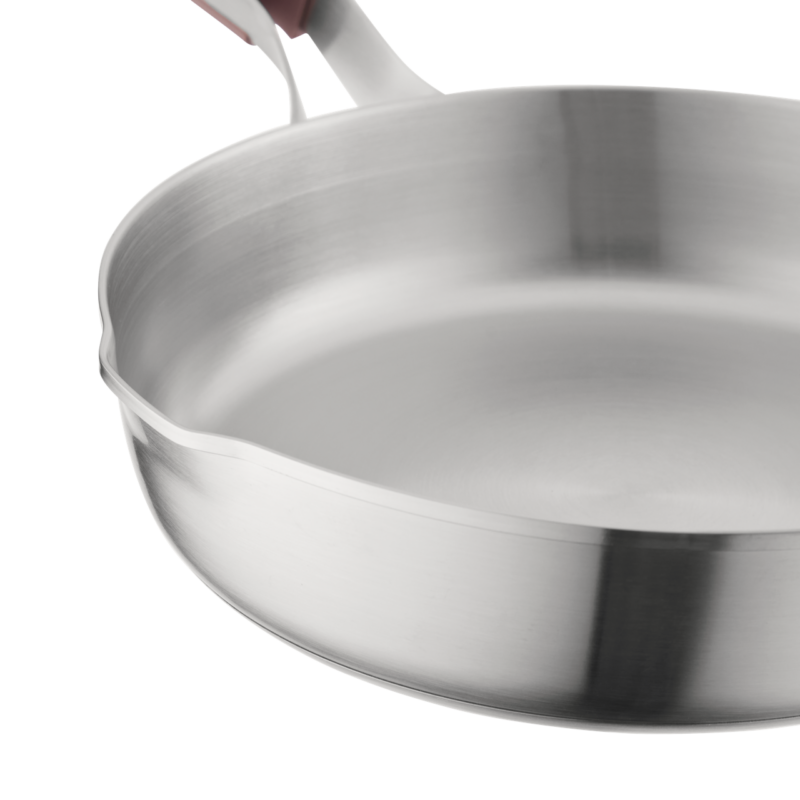 Elements stainless steel pan cooking surface