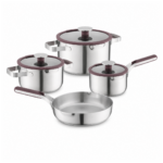 BergHOFF Elements 7-piece cookware set Aubergine