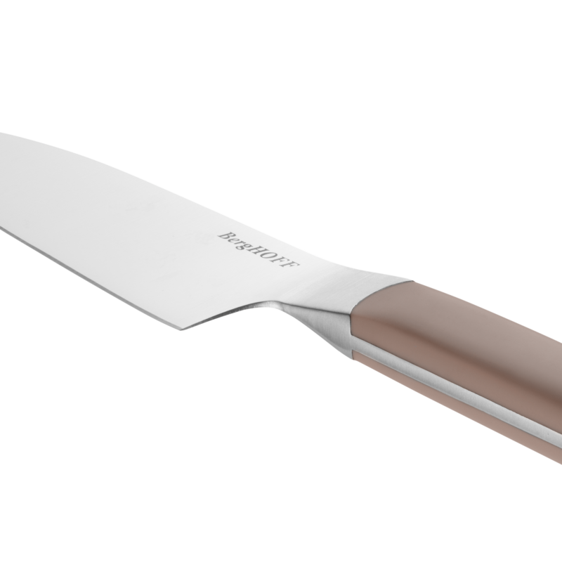 Aubergine santoku knife stainless steel blade