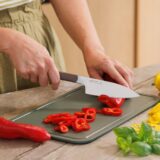 BergHOFF santoku knife in use