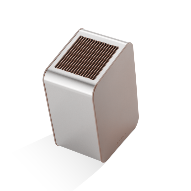 Aubergine knife storage block wide slots