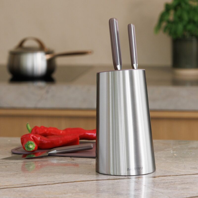 Elements knife storage block side view