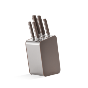BergHOFF Elements 6-piece knife block set Aubergine