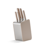 BergHOFF Elements 6-piece knife block set Sand